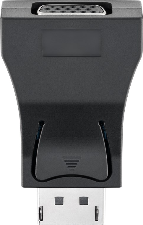 DisplayPort/VGA Adapter 1.1, vergoldet - Farbversion Schwarz