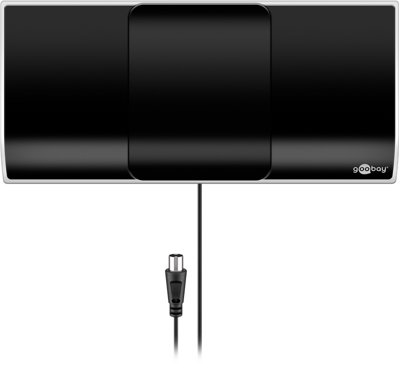 Aktive Full HD DVB-T2 Zimmerantenne, inkl. LTE/4G Filter - mit bis zu 13 dBi Verstärkung bei schwachem Empfangssignal Aktive Full HD DVB-T2 Zimmerantenne, inkl. LTE/4G Filter - mit bis zu 13 dBi Verstärkung bei schwachem Empfangssignal