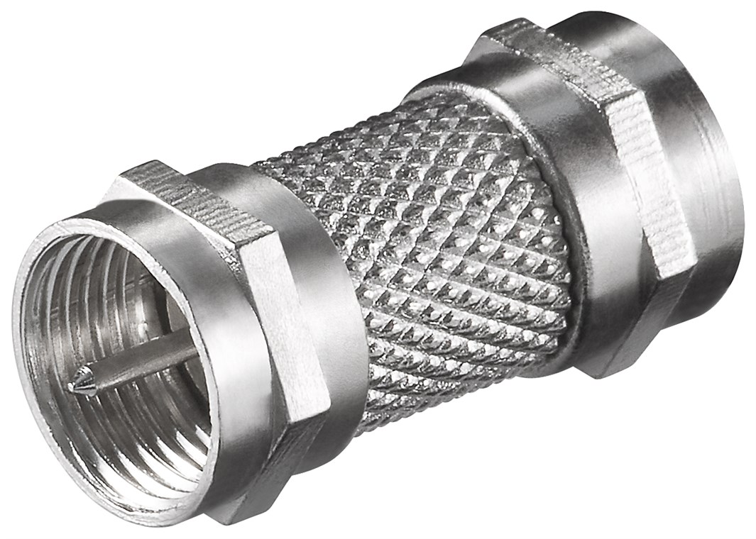 F-Verbinder: F-Stecker > F-Stecker - Anschluss, Gehäusematerial Zink - Zink