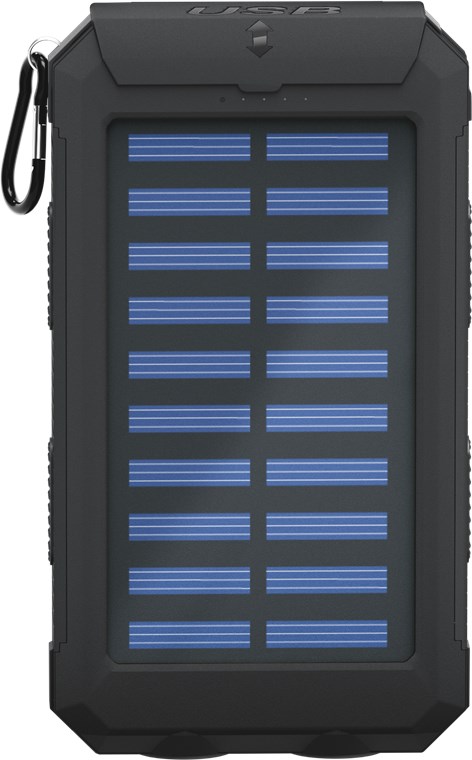 Outdoor Powerbank 8.0 (8.000 mAh) - für Outdoor-Abenteuer dank robustem Design, Solarpanel und Taschenlampenfunktion Outdoor Powerbank 8.0 (8.000 mAh) - für Outdoor-Abenteuer dank robustem Design, Solarpanel und Taschenlampenfunktion