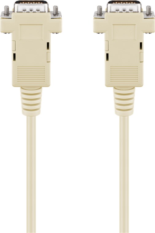 D-SUB 9 pin Anschlusskabel, Stecker/Stecker, seriell 1:1 - Kabellänge 2 m - D-SUB/RS-232-Stecker (9-polig) > D-SUB/RS-232-Stecker (9-polig)