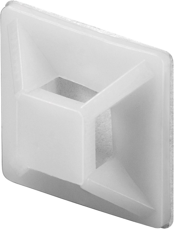 Kabelbinderhalter, selbstklebend, natur Kabelbinderhalter, selbstklebend, natur - zur Befestigung eines Kabelbinders bis 3,6 mm