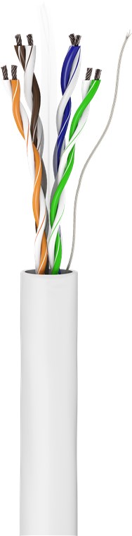 CAT 6 Netzwerkkabel, U/UTP, weiß - Kabellänge 100 m - Kupferkaschierter Aluminiumleiter (CCA), AWG 24/7 (stranded) CAT 6 Netzwerkkabel, U/UTP, weiß - Kabellänge 100 m - Kupferkaschierter Aluminiumleiter (CCA), AWG 24/7 (stranded)