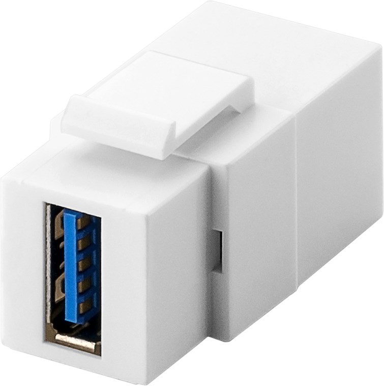 Keystone Modul USB Keystone Modul USB - 18,3 mm Breite, 2x USB 3.0-Buchse (Typ A)