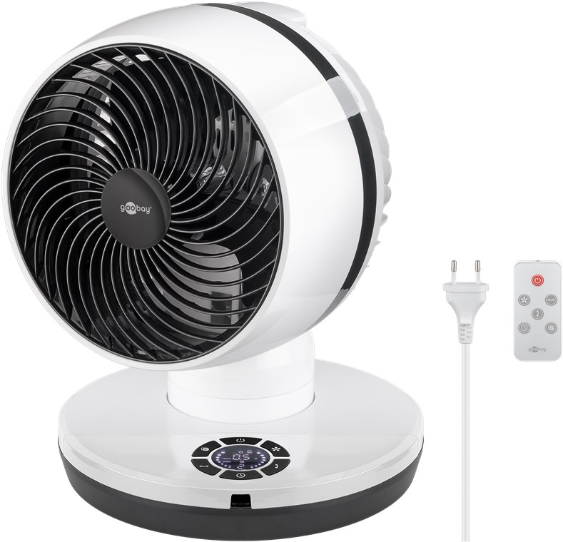 9 Zoll 3D-Bodenventilator mit Fernbedienung und Timer 9 Zoll 3D-Bodenventilator mit Fernbedienung und Timer - horizontal und vertikal oszillierender Luftkühler mit Stromkabel