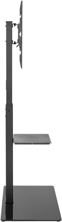 TV-Bodenständer Basic (Größe L) - für Fernseher und Monitore zwischen 37 und 70 Zoll (94-178 cm) bis 40 kg, schwenkbar