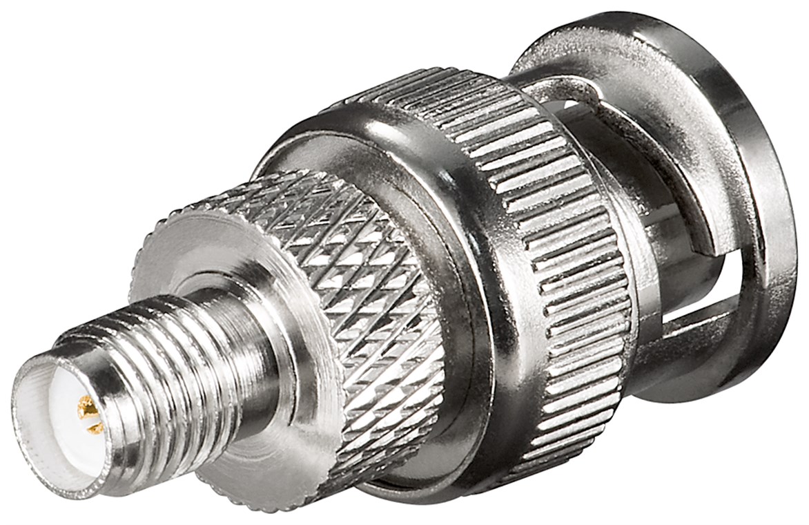SMA-Buchse > BNC-Stecker - mit vergoldeten Kontakten, für RG 174/U-Kabel SMA-Buchse > BNC-Stecker - mit vergoldeten Kontakten, für RG 174/U-Kabel