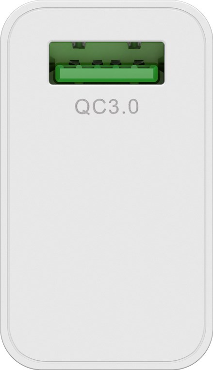 USB Schnellladegerät QC3.0 (18W) weiß - lädt bis zu 4x schneller als Standardladegeräte