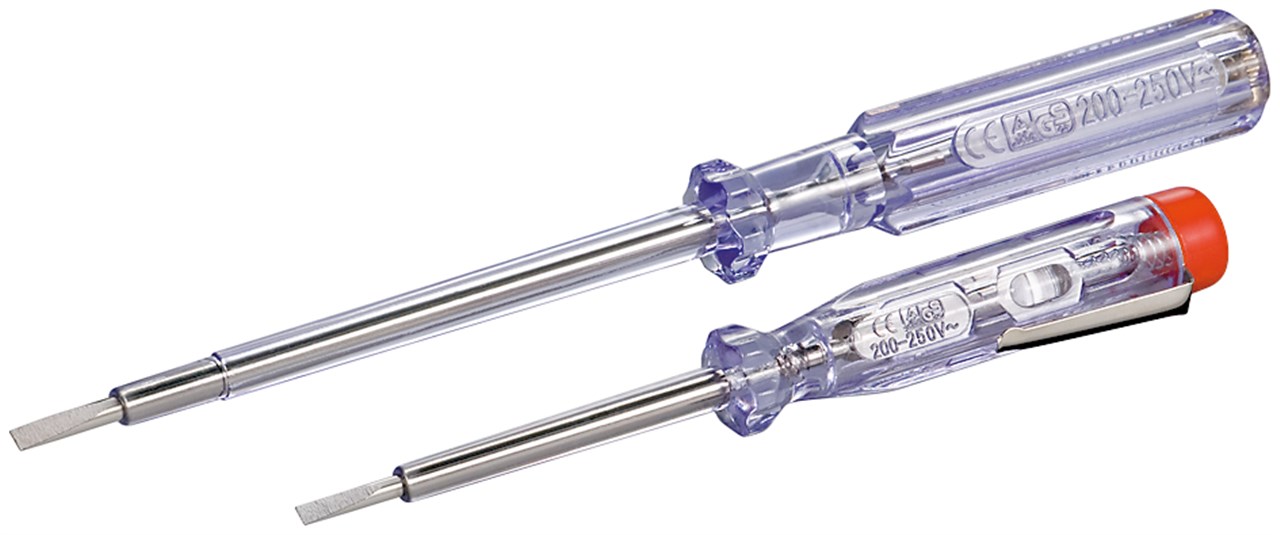 Spannungsprüfer-Set 140 mm und 190 mm Spannungsprüfer-Set 140 mm und 190 mm - geeignet für Spannungen zwischen 200 V und 250 V
