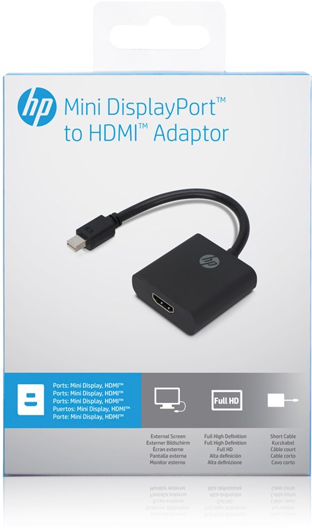 Display Adapter - Mini DisplayPort auf HDMI - Kabellänge 0.1 m - DisplayPort-Stecker > HDMI™-Buchse (Typ A) Display Adapter - Mini DisplayPort auf HDMI - Kabellänge 0.1 m - DisplayPort-Stecker > HDMI™-Buchse (Typ A)