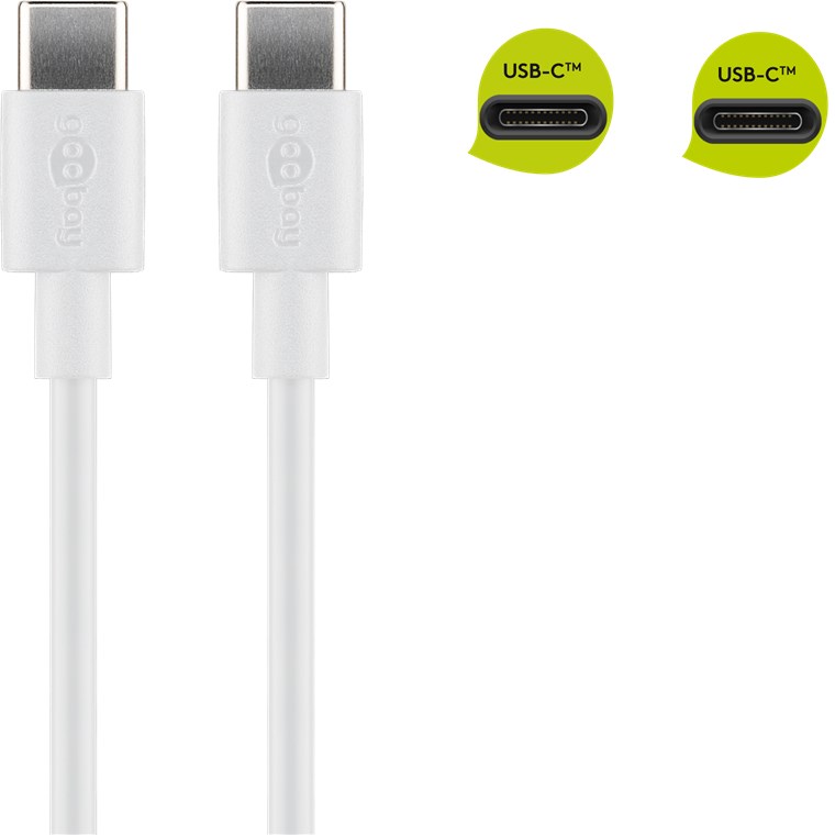 USB-C™ Lade- und Synchronisationskabel - Kabellänge 1 m - für Geräte mit USB-C™ Anschluss;weiß USB-C™ Lade- und Synchronisationskabel - Kabellänge 1 m - für Geräte mit USB-C™ Anschluss;weiß