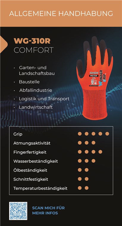WG-310R WG-310R - Größe L/9 - Garten- und Landschaftsbau, Baustelle, Landwirtschaft, Abfallindustrie, Logistik & Transport
