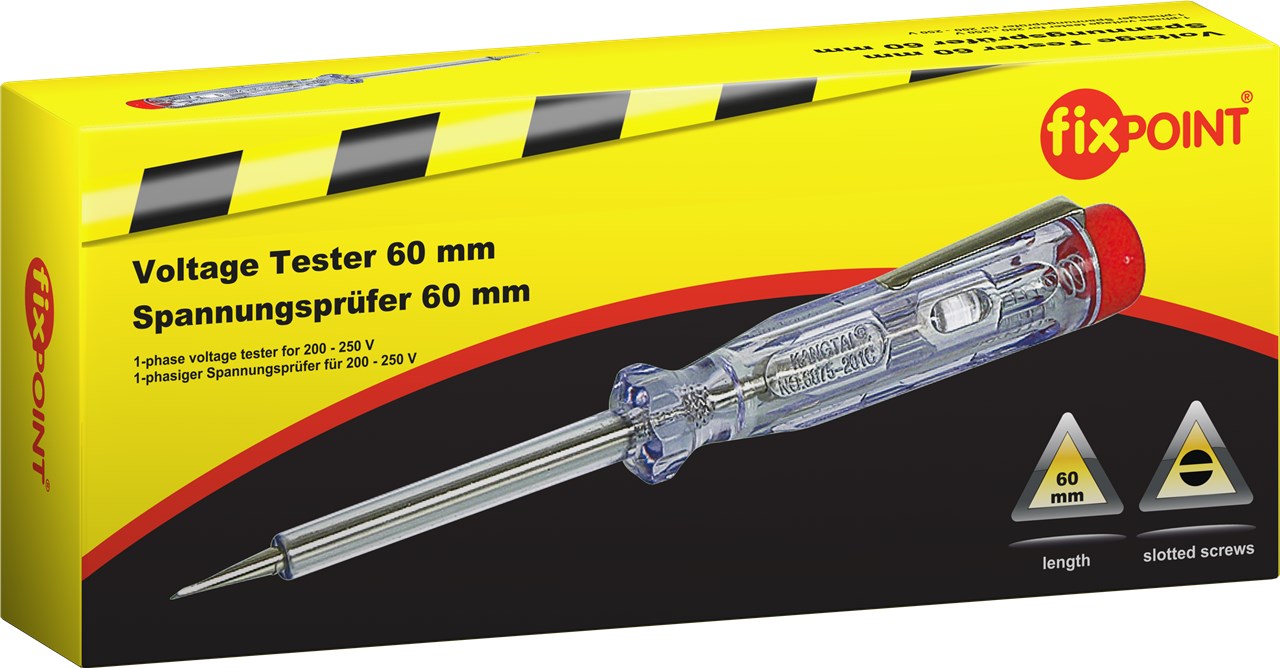 Spannungsprüfer 140 mm - Maße: 3,0 mm x 100 mm Spannungsprüfer 140 mm - Maße: 3,0 mm x 100 mm