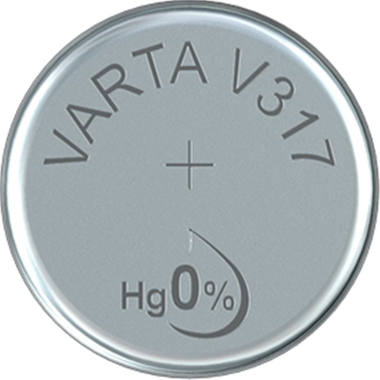 SR62 (V317) - Silberoxid-Zink-Knopfzelle, 1,55 V Uhrenbatterie
