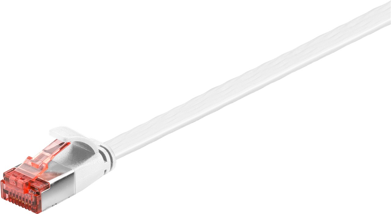 CAT 6 Flach-Patchkabel, U/FTP, weiß, 10 m - Kabellänge 10 m - Kupferleiter (CU) CAT 6 Flach-Patchkabel, U/FTP, weiß, 10 m - Kabellänge 10 m - Kupferleiter (CU)