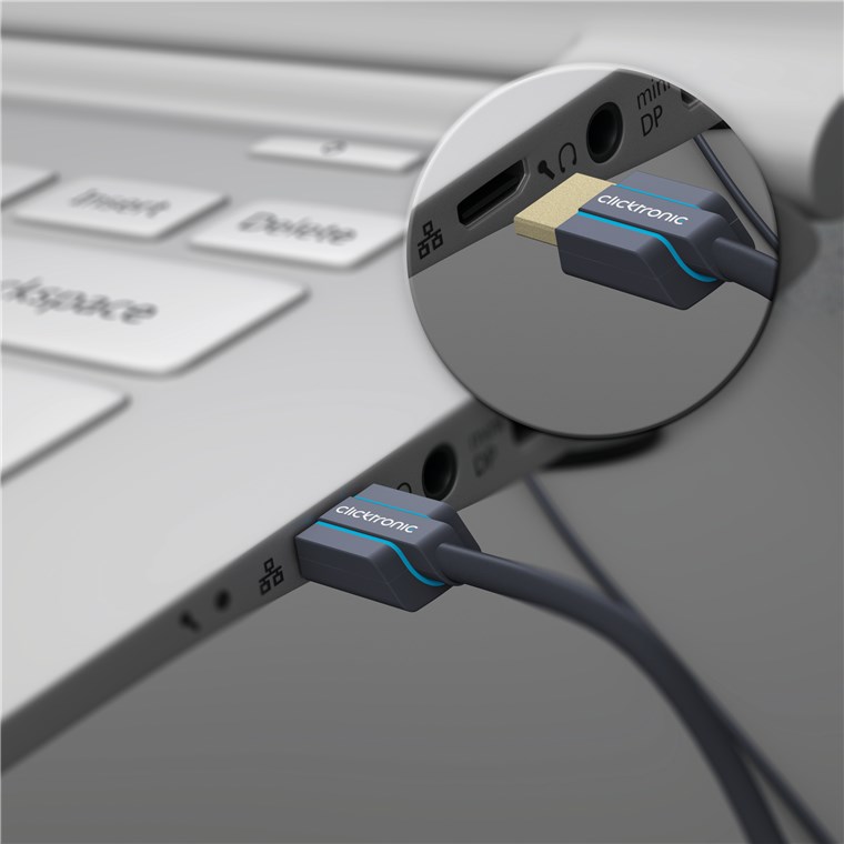 Ultra-Slim High-Speed-HDMI™-Kabel mit Ethernet - Kabellänge 2 m - Premium-Kabel|1x HDMI™-Stecker 1x HDMI™-Stecker|2,0 m|UHD 4K @ 60 Hz