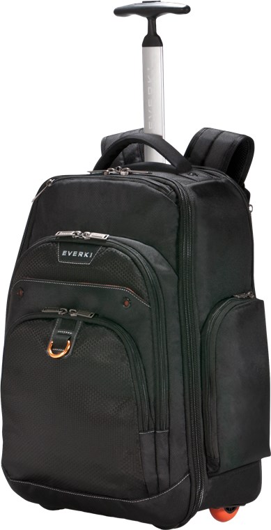 Atlas (EKP122) - Laptop-Rucksack auf Rollen mit anpassbarem Fach für Geräte von 13 Zoll bis 17,3 Zoll