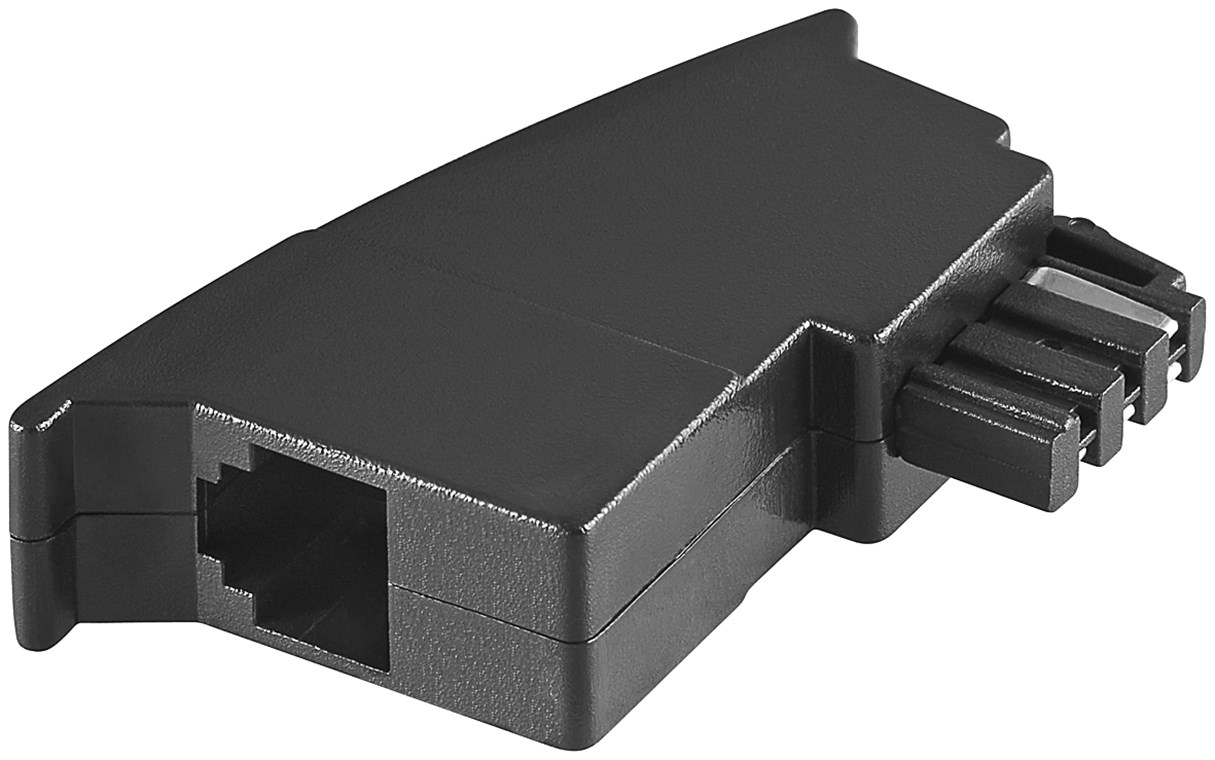 TAE Telefon Adapter Stecker TAE Telefon Adapter Stecker - TAE-F-Stecker > RJ11-Buchse (6P4C)