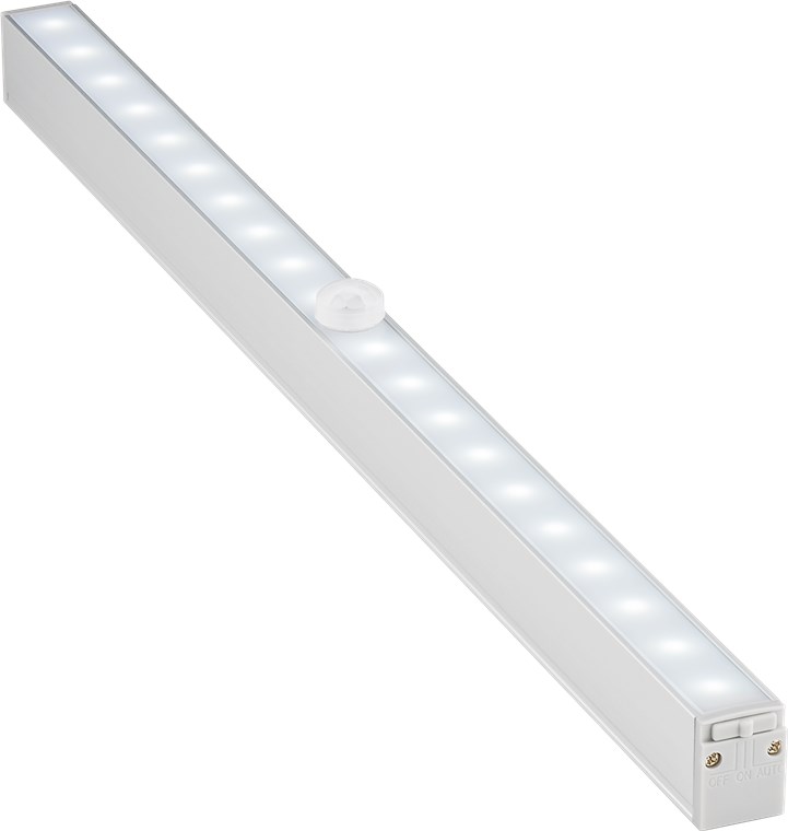 LED-Unterbauleuchte mit Bewegungsmelder - mit 160 lm und kaltweißem Licht (6500 K), ideal für Schränke, Vitrinen, Schubladen, Korridore und Garagen