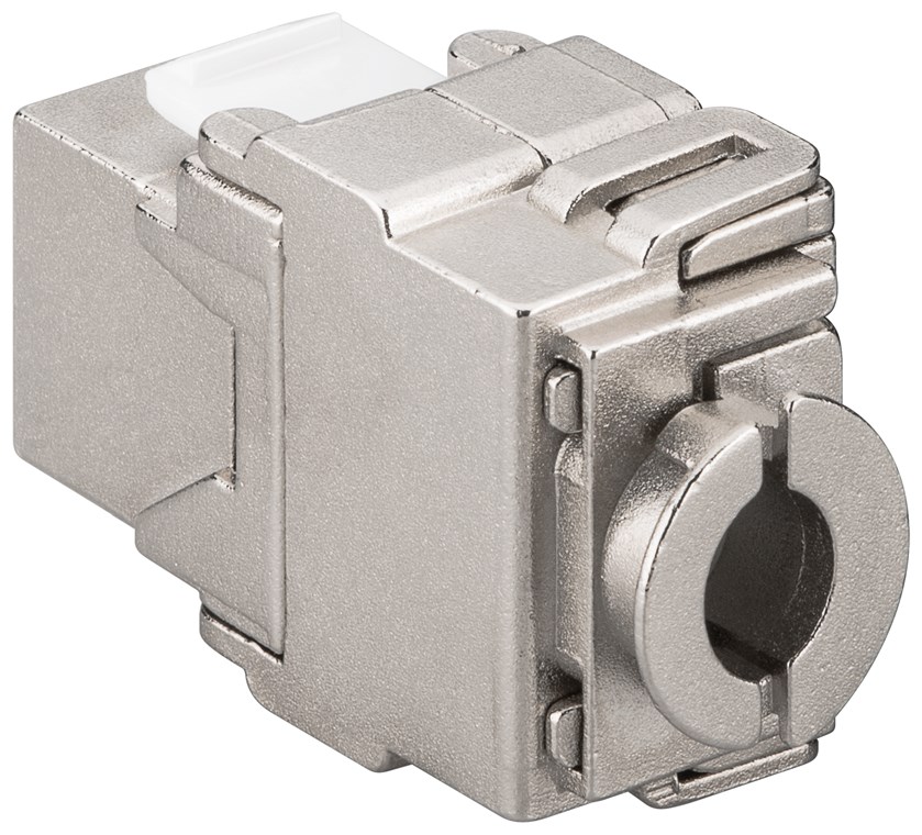 Keystone Modul RJ45 CAT 6A, STP Keystone Modul RJ45 CAT 6A, STP - 17,3 mm breit, Schmetterling-Typ, Klemmleiste für werkzeugfreie LSA-Montage