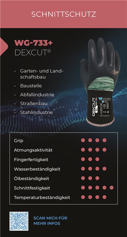 WG-733+ - Größe L/9 - Garten- und Landschaftsbau, Landwirtschaft, Baustelle, Straßenbau, Stahlindustrie