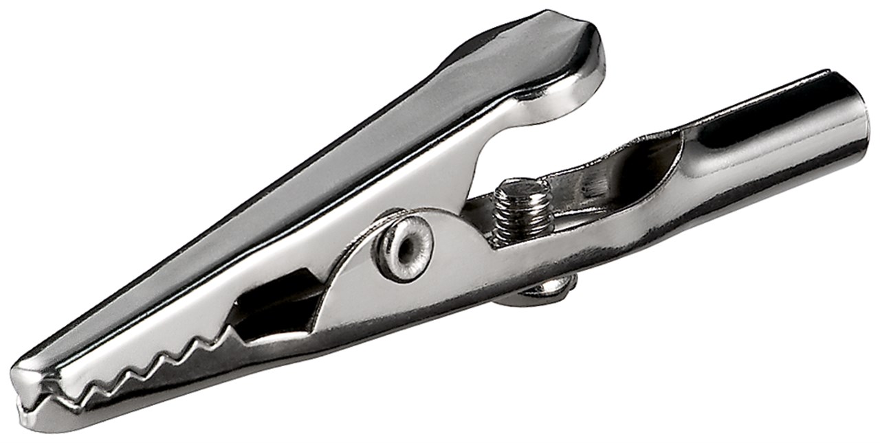 Krokodilklemme mit Schraube Krokodilklemme mit Schraube - Länge 51 mm