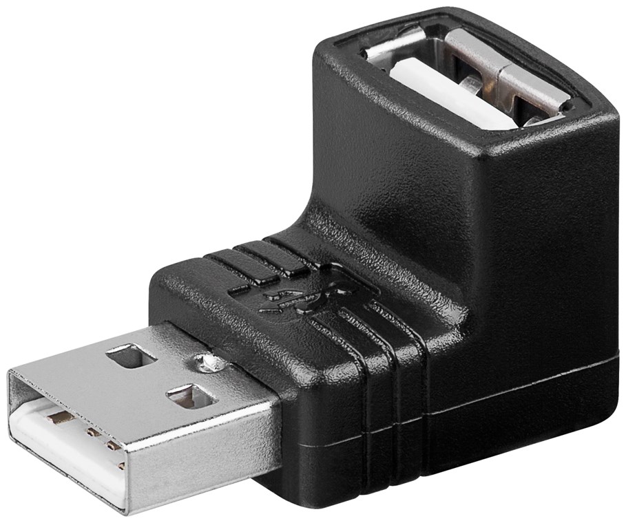 USB 2.0 Hi-Speed Adapter USB 2.0 Hi-Speed Adapter - USB 2.0-Stecker (Typ A) > USB 2.0-Buchse (Typ A) 90°