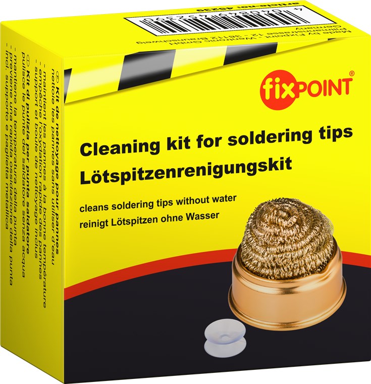Lötspitzenreiniger inkl. Lötspitzenreinigungsdraht und Halter Kit - inkl. Halter, Reinigungswolle