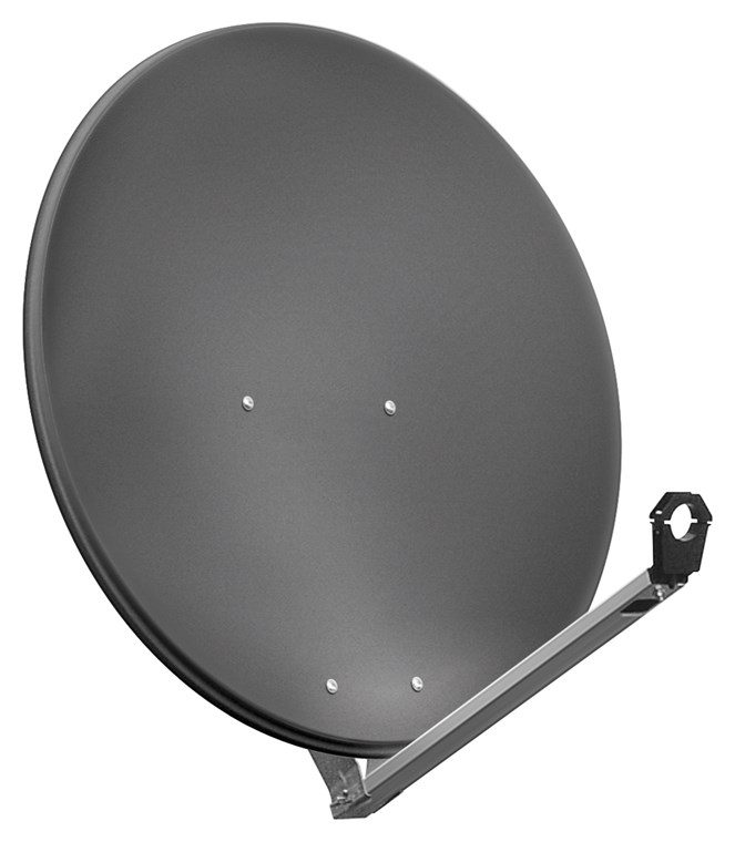 80 cm Alu-Satellitenspiegel 80 cm Alu-Satellitenspiegel - für Ein-/Mehrteilnehmer mit besonders stabilem Feedarm