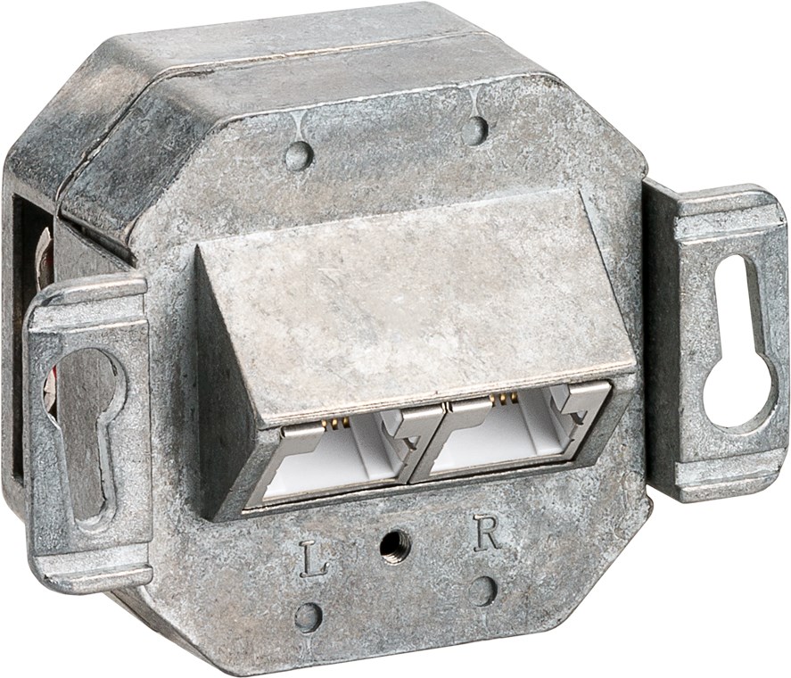 CAT 5e Unterputzdose (UP) - Farbversion Weiß - 2x RJ45-Anschlüsse, geschirmt, Klemmleiste für werkzeugfreie LSA-Montage CAT 5e Unterputzdose (UP) - Farbversion Weiß - 2x RJ45-Anschlüsse, geschirmt, Klemmleiste für werkzeugfreie LSA-Montage
