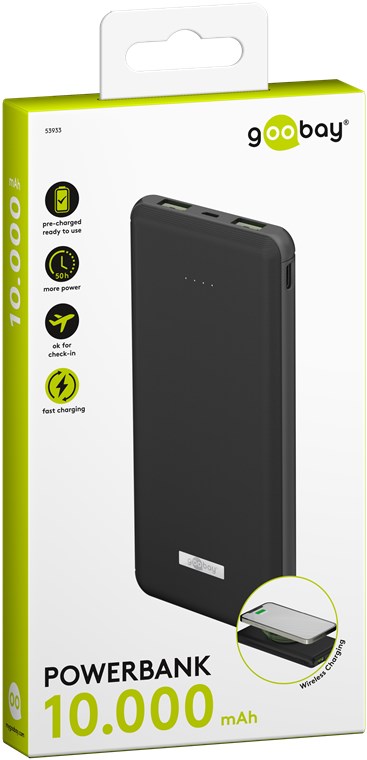Wireless Schnelllade-Powerbank 10.000 mAh (USB-C™ PD, QC 3.0) - Kabelfreie Schnellladetechnik - ganz ohne Kabelchaos und perfekt für unterwegs Wireless Schnelllade-Powerbank 10.000 mAh (USB-C™ PD, QC 3.0) - Kabelfreie Schnellladetechnik - ganz ohne Kabelchaos und perfekt für unterwegs