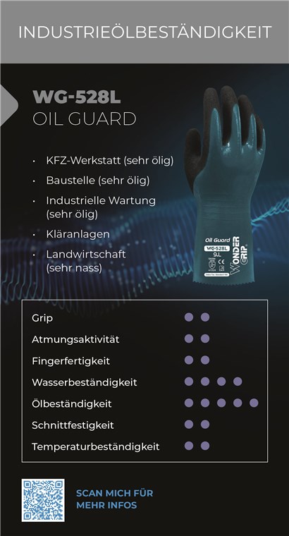 WG-528L - Größe L/9 - KFZ-Werkstatt, Industrielle Wartung, Baustelle, Landwirtschaft, Kläranlagen