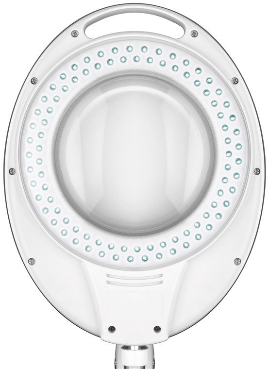 LED Klemm-Lupenleuchte 7,5 W - 127 mm Kristall-Glaslinse, 1,75-fache Vergrößerung, 3 Dioptrien, 520 lm LED Klemm-Lupenleuchte 7,5 W - 127 mm Kristall-Glaslinse, 1,75-fache Vergrößerung, 3 Dioptrien, 520 lm
