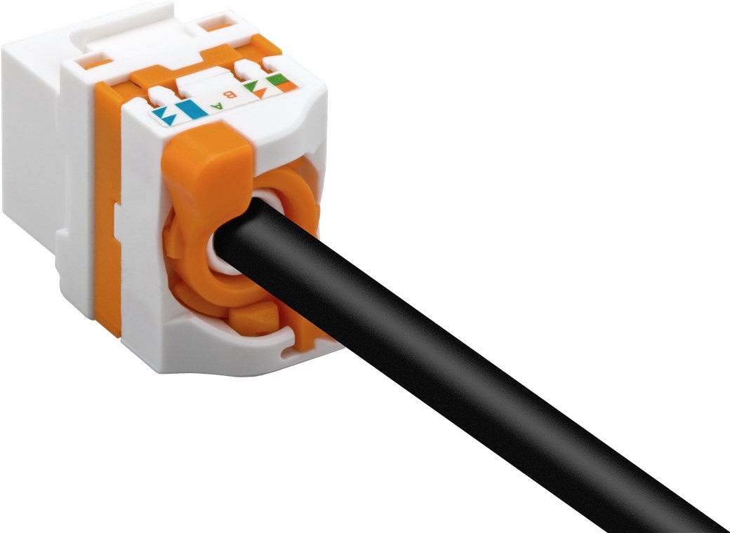 Keystone Modul RJ45 CAT 6, UTP - 16,6 mm breit, Klemmleiste für werkzeugfreie LSA-Montage, drehbarer Aufsatz Keystone Modul RJ45 CAT 6, UTP - 16,6 mm breit, Klemmleiste für werkzeugfreie LSA-Montage, drehbarer Aufsatz