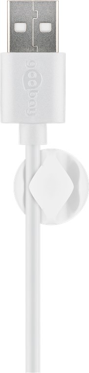 Kabelmanagement 2-Slots, weiß - Farbversion Weiß - 6er-Set zum Ordnen und Fixieren, ablösbar Kabelmanagement 2-Slots, weiß - Farbversion Weiß - 6er-Set zum Ordnen und Fixieren, ablösbar