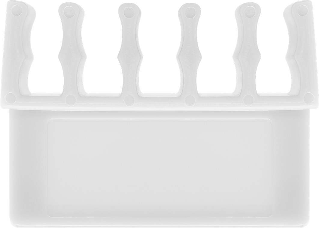 Kabelmanagement 5-Slots, weiß - Farbversion Weiß - 2er-Set zum Ordnen und Fixieren, ablösbar Kabelmanagement 5-Slots, weiß - Farbversion Weiß - 2er-Set zum Ordnen und Fixieren, ablösbar