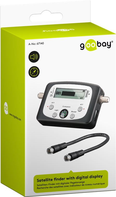 Satelliten-Finder mit digitaler Pegelanzeige - zum Ausrichten/Einjustieren von Satelliten-Antennen Satelliten-Finder mit digitaler Pegelanzeige - zum Ausrichten/Einjustieren von Satelliten-Antennen