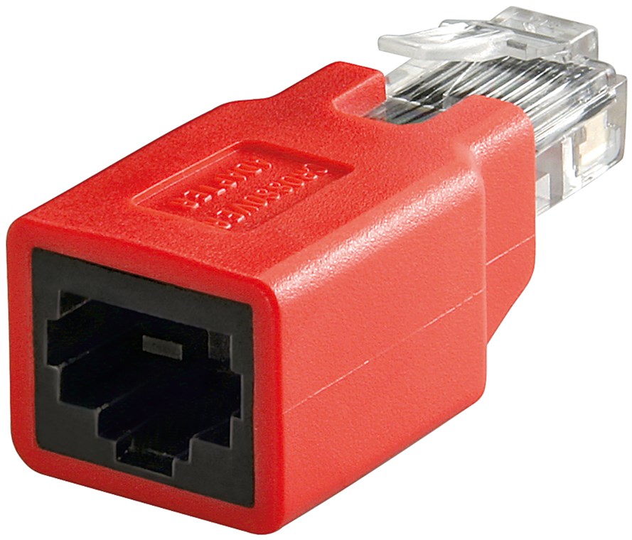RJ45 crossover Modular-Adapter, CAT 5e RJ45 crossover Modular-Adapter, CAT 5e - RJ45-Stecker (8P8C) > RJ45-Buchse (8P8C)