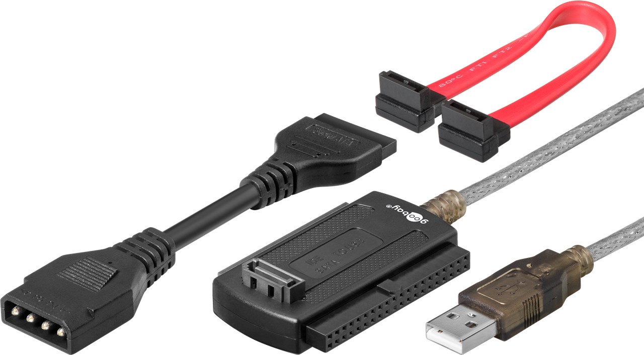 SATA HDD/SSD Adapter - zum Anschluss an den PC über Hi-Speed USB 2.0
