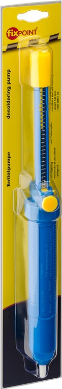 Entlötpumpe, Plastikgehäuse mit Teflonspitze - Lötpumpe mit hoher Saugleistung zum Enfernen von Altlot Entlötpumpe, Plastikgehäuse mit Teflonspitze - Lötpumpe mit hoher Saugleistung zum Enfernen von Altlot