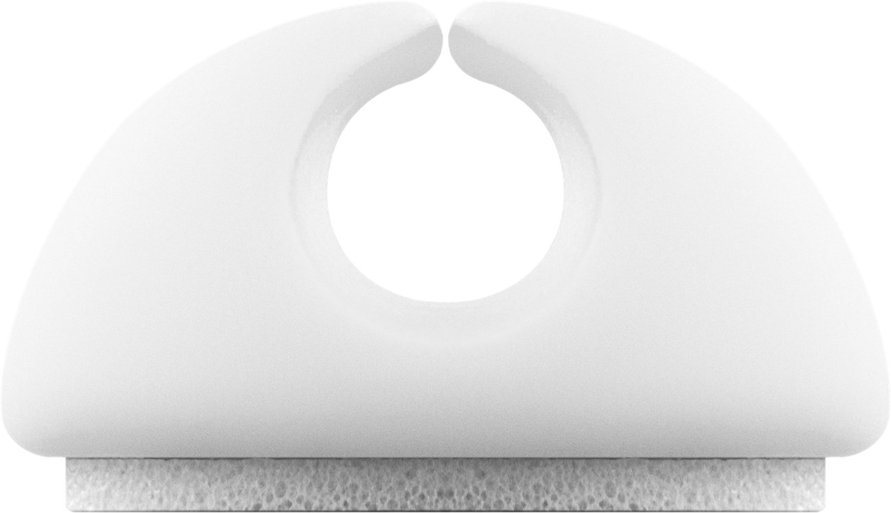 Kabelmanagement 1-Slot, weiß - Farbversion Weiß - 5er-Set zum Ordnen und Fixieren, ablösbar Kabelmanagement 1-Slot, weiß - Farbversion Weiß - 5er-Set zum Ordnen und Fixieren, ablösbar