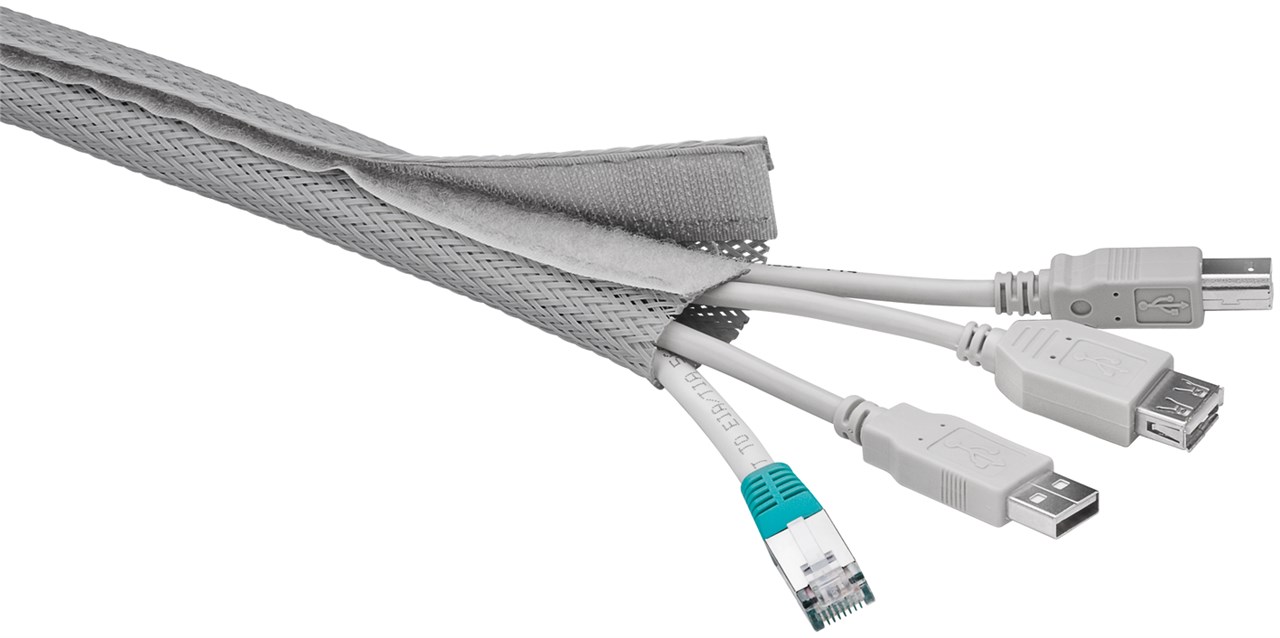 Kabelmantel - 1,8 m flexibler und montagefreundlicher Kabelmantel