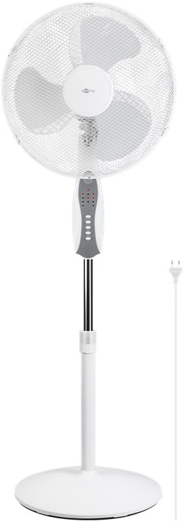 16 Zoll Standventilator mit Fernbedienung & Timer - oszillierender, leiser Luftkühler mit Stromkabel