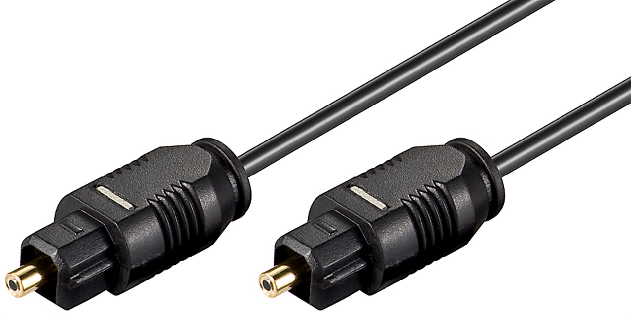 Toslink-Kabel 2,2 mm Toslink-Kabel 2,2 mm - Kabellänge 0.5 m - Toslink-Stecker > Toslink-Stecker; ø 2,2 mm