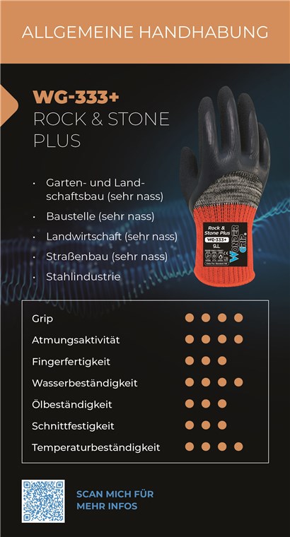WG-333+ - Größe L/9 - Garten- und Landschaftsbau, Baustelle, Landwirtschaft, Straßenbau, Abfallindustrie
