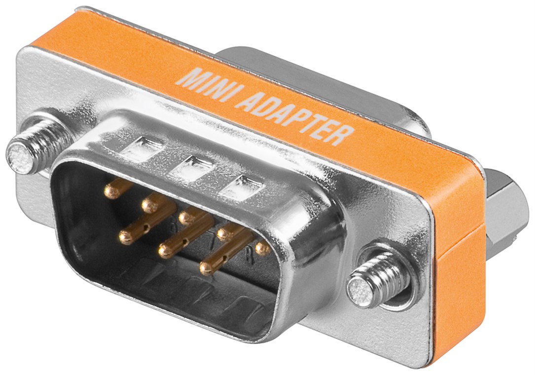Nullmodem-Adapter Nullmodem-Adapter - Verbrauchseinheit 1 Stk. im Plastikbeutel - D-SUB/RS-232-Stecker (9-polig) > D-SUB/RS-232-Buchse (9-polig)