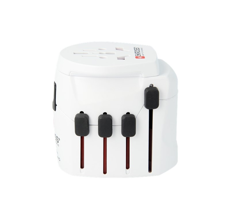 World Adapter PRO - World - geeignet für alle geerdeten und ungeerdeten Geräte(2- und 3-polig)