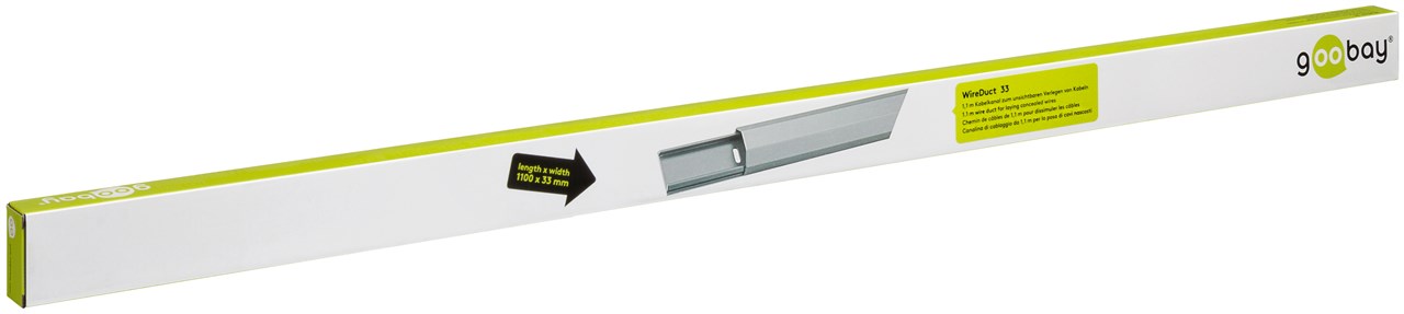 Halbrunder Aluminium-Kabelkanal 33 mm, Länge 1,1 m - zum unsichtbaren Verlegen von Kabeln Halbrunder Aluminium-Kabelkanal 33 mm, Länge 1,1 m - zum unsichtbaren Verlegen von Kabeln