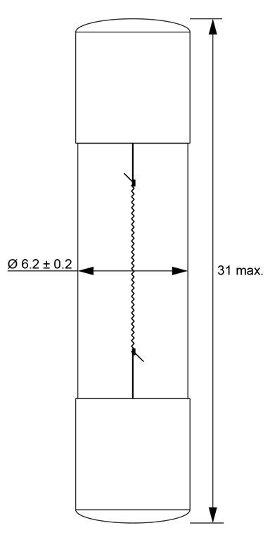 Pilotlampe, 1,6 W - Max. Leistungsaufnahme 1.6 W - 6,3 V (DC), 250 mA Pilotlampe, 1,6 W - Max. Leistungsaufnahme 1.6 W - 6,3 V (DC), 250 mA