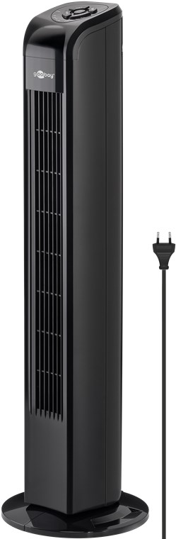 Turmventilator mit Fernbedienung - oszillierender, leiser Säulenventilator mit Stromkabel